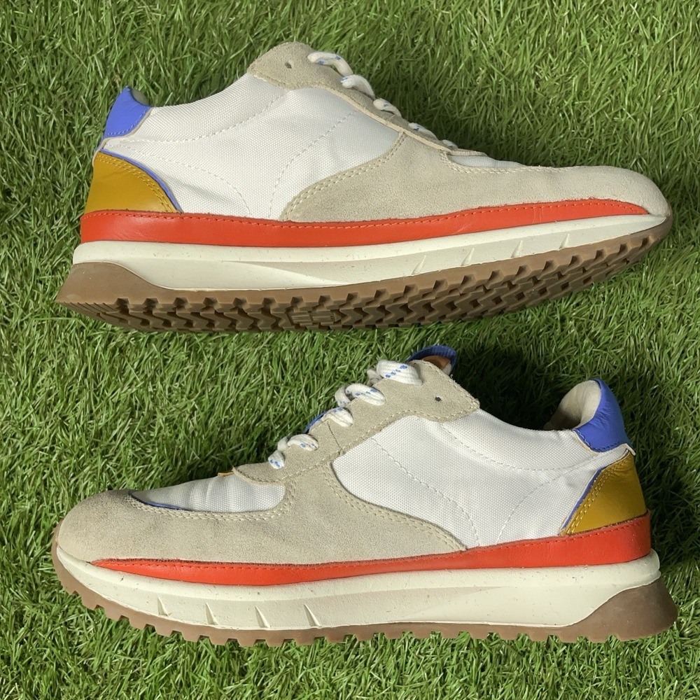 Madewell Kickoff Trainer Sneakers Suede Canvas Colorblock Womens Sz 10 platform - Picture 9 of 13
